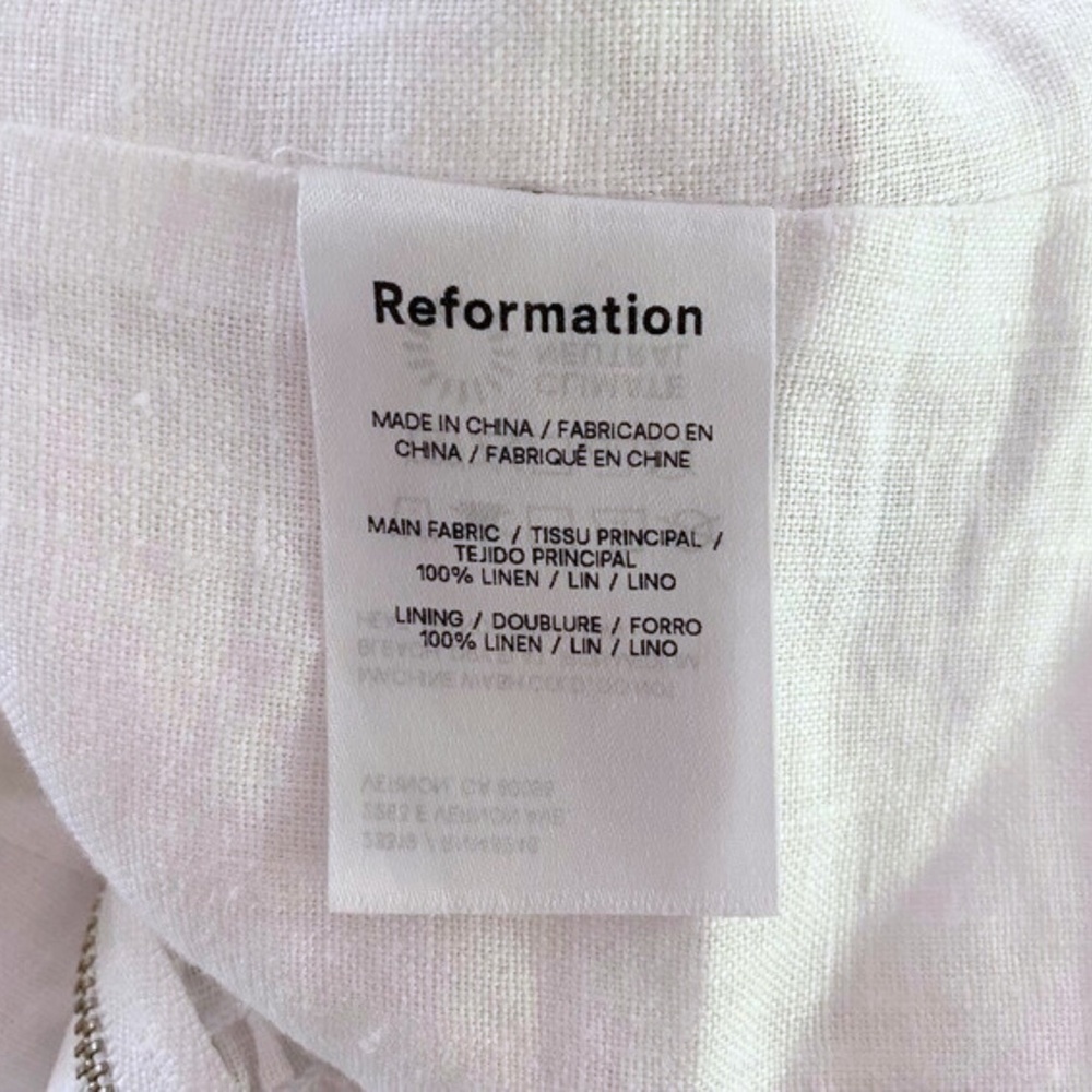 NEW Reformation Jaxon Linen Top Ladybugs 10 - Picture 10 of 11